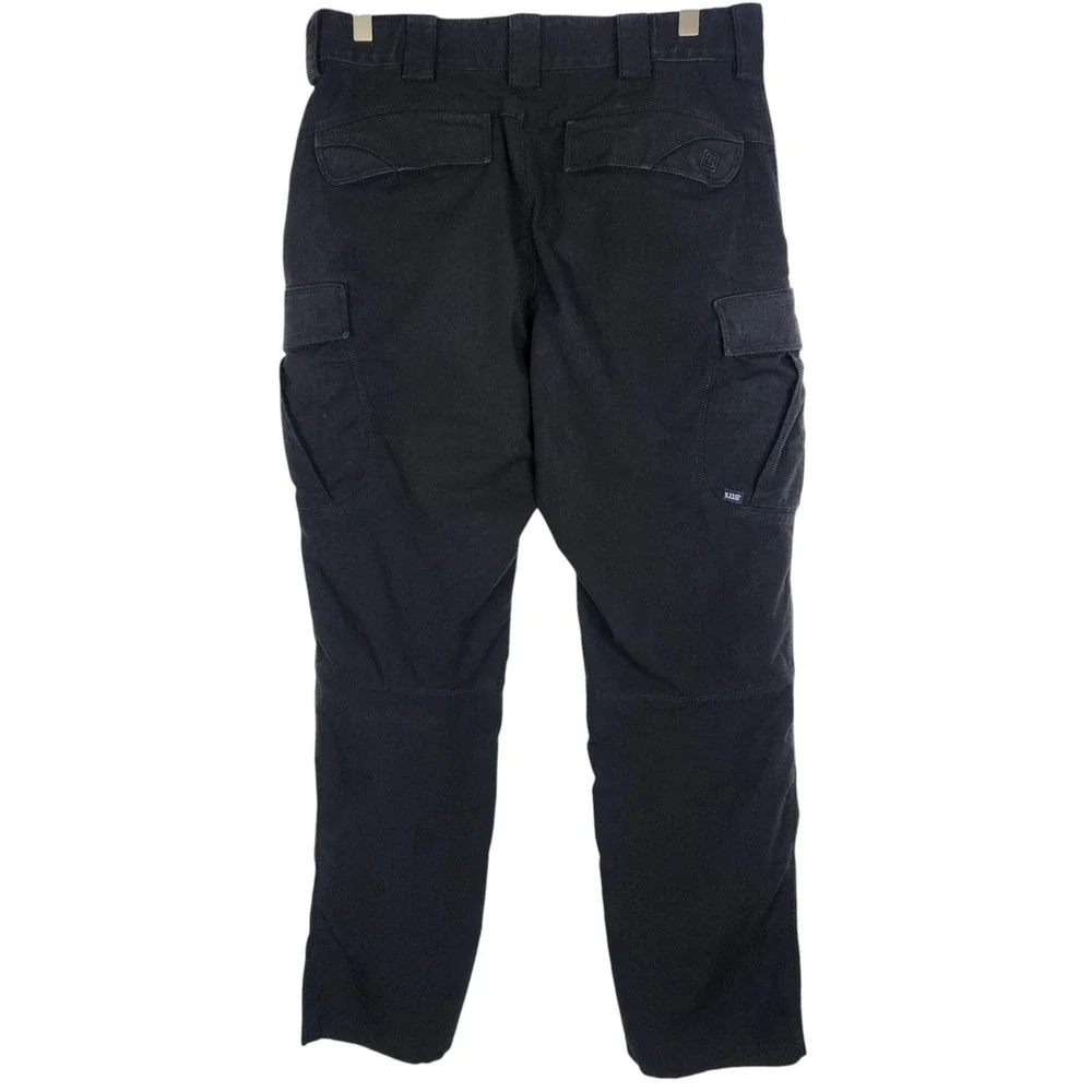 5.11 TACTICAL Stryke Pants Mens 32 Black Cargo Poly Cotton Workwear 74369-019
